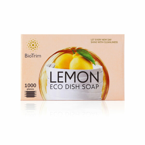 Ekoloğiskās ziepes trauku mazgāšanai BioTrim ar citronu aromātu, 125 g