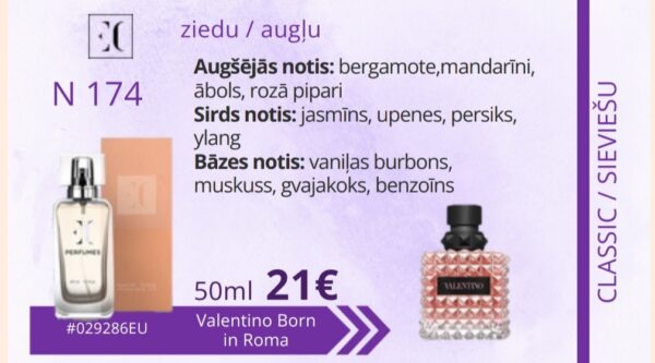 Sieviešu smaržas EC Classic 174, 50 ml